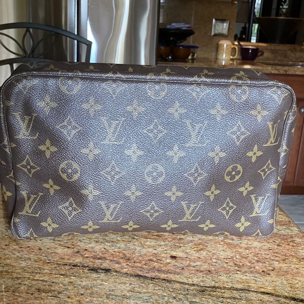 Louis Vuitton Monogram Toiletry Bag in Brown and Gold